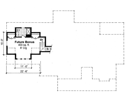 House Plan 42619 Second Level Plan