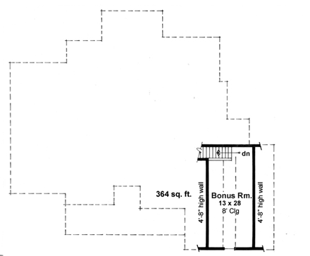 House Plan 42620 Second Level Plan