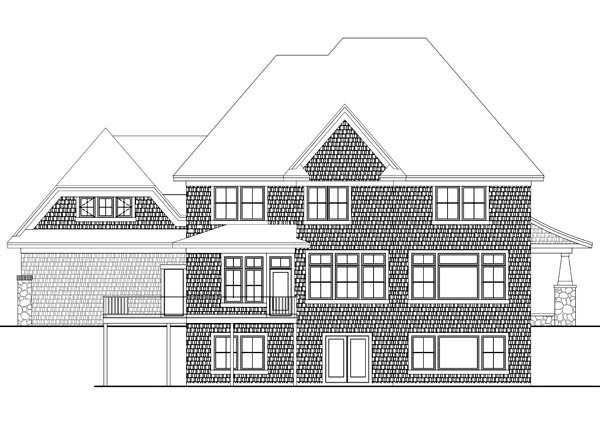  Rear Elevation of Plan 42640