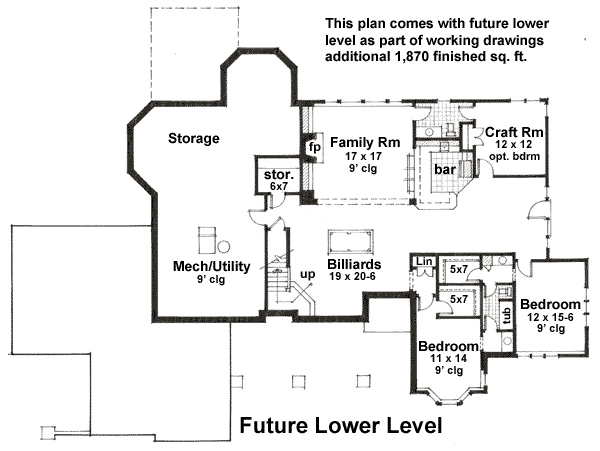  Lower Level of Plan 42642