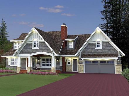 Cottage Craftsman French Country Elevation of Plan 42646