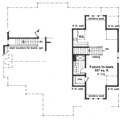 House Plan 42651 Second Level Plan