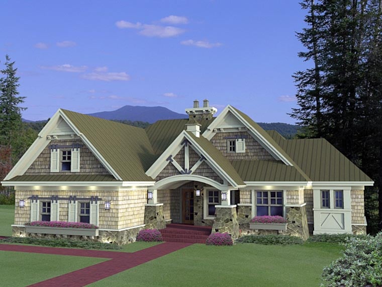 Craftsman Style House Plan 42652 With 3 Bed 3 Bath 2 Car Garage