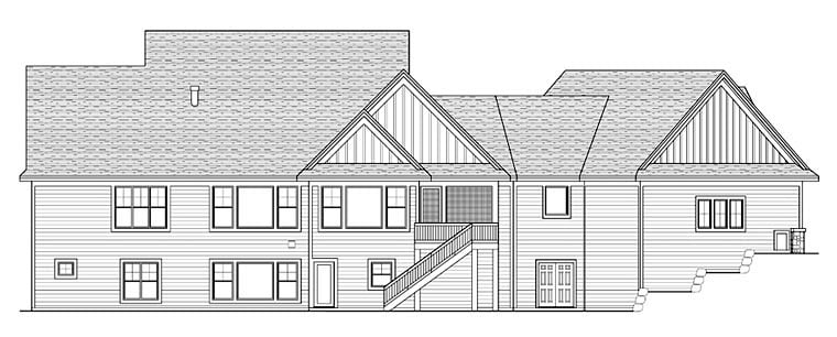  Rear Elevation of Plan 42655