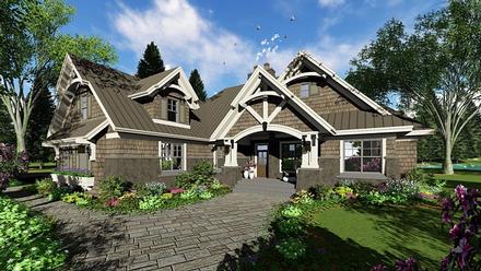 Bungalow Cottage Craftsman French Country Tudor Elevation of Plan 42676