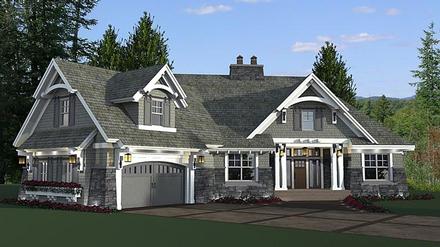 Bungalow Cottage Craftsman French Country Tudor Elevation of Plan 42679