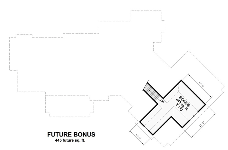 Bungalow Craftsman European Level Two of Plan 42681