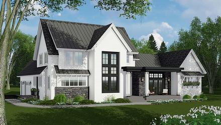 Country, Farmhouse House Plan 42693 with 4 Beds, 4 Baths, 3 Car Garage