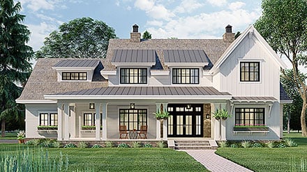 Country House Plan 42699 with 4 Beds, 4 Baths, 2 Car Garage