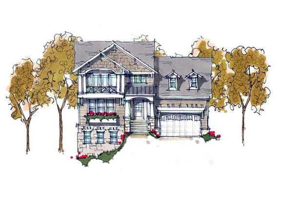 House Plan 42800 Elevation