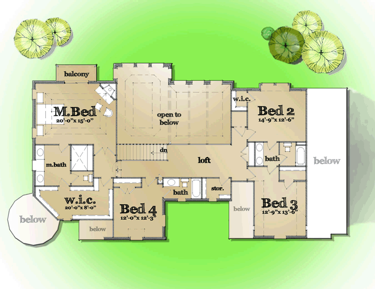 European Tudor Level Two of Plan 42802