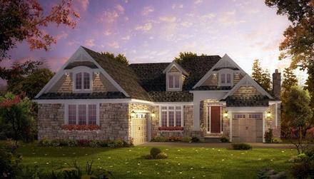 Craftsman European Elevation of Plan 42805