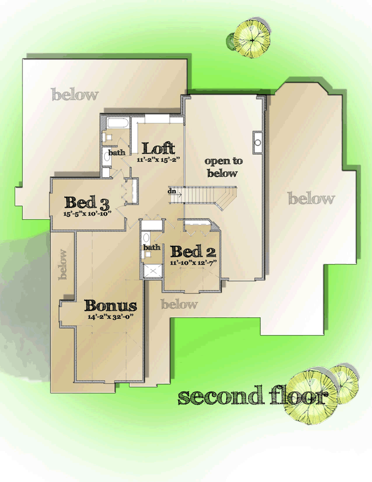 Colonial European Level Two of Plan 42814