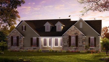 Coastal Ranch Elevation of Plan 42833