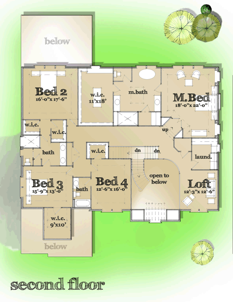 Colonial Traditional Level Two of Plan 42837