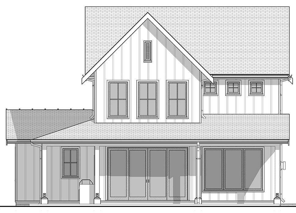 Country, Farmhouse Plan with 2272 Sq. Ft., 4 Bedrooms, 3 Bathrooms, 2 Car Garage Picture 5