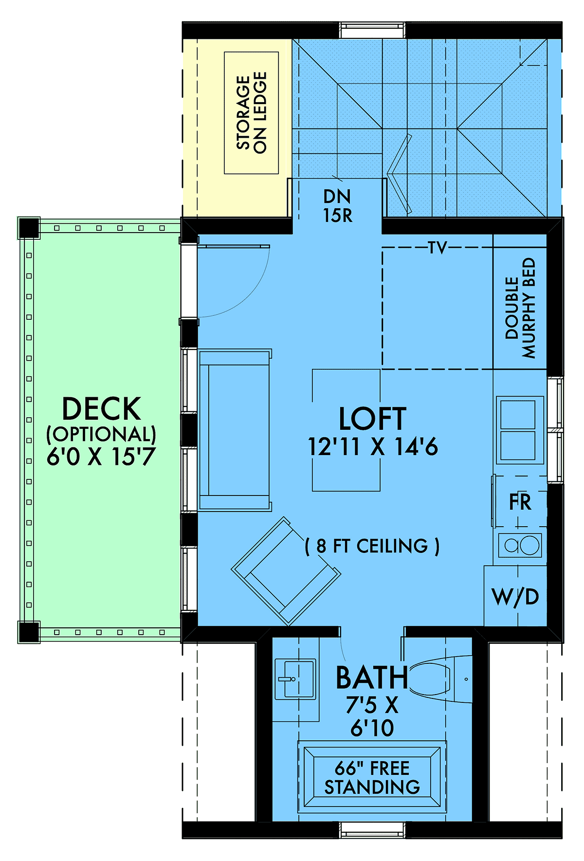 A-Frame Tudor Level Two of Plan 42907