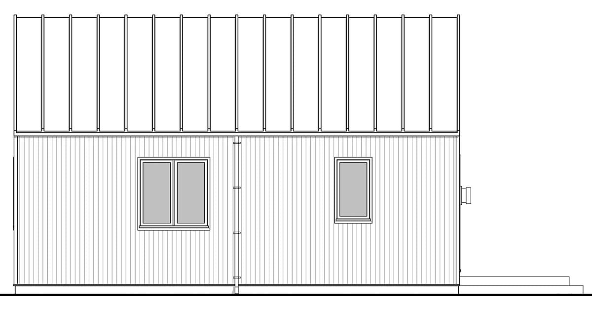 Contemporary, Ranch Plan with 896 Sq. Ft., 2 Bedrooms, 2 Bathrooms Picture 3