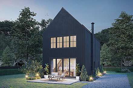 Contemporary Cottage Modern Elevation of Plan 42925
