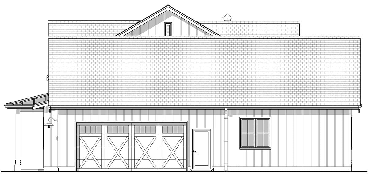 Country, Farmhouse, Ranch, Traditional Plan with 2516 Sq. Ft., 3 Bedrooms, 3 Bathrooms, 2 Car Garage Picture 2
