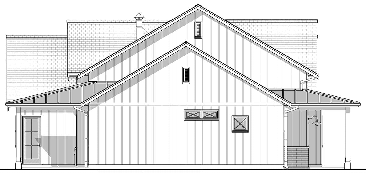 Country, Farmhouse, Ranch, Traditional Plan with 2516 Sq. Ft., 3 Bedrooms, 3 Bathrooms, 2 Car Garage Picture 3