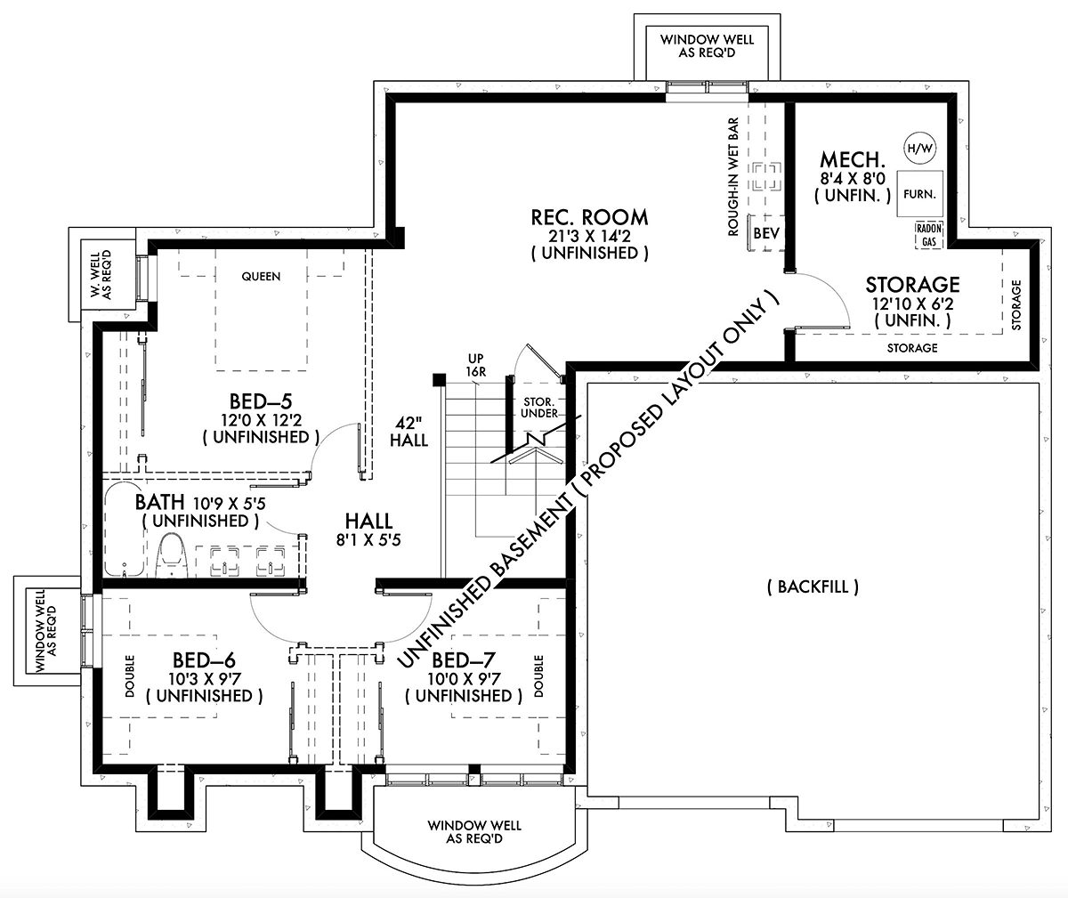 Contemporary European Lower Level of Plan 42958