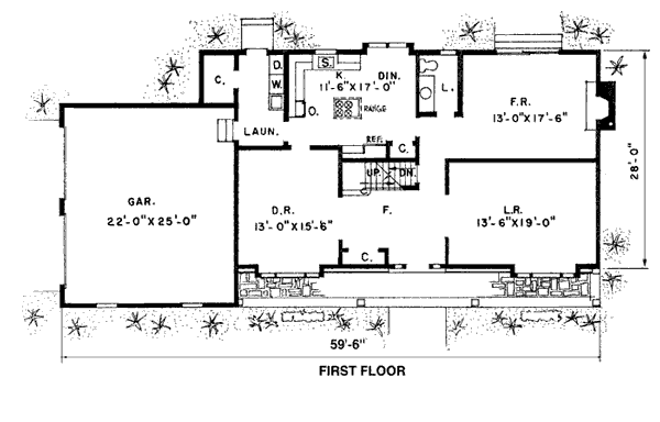 Country Traditional Level One of Plan 43029