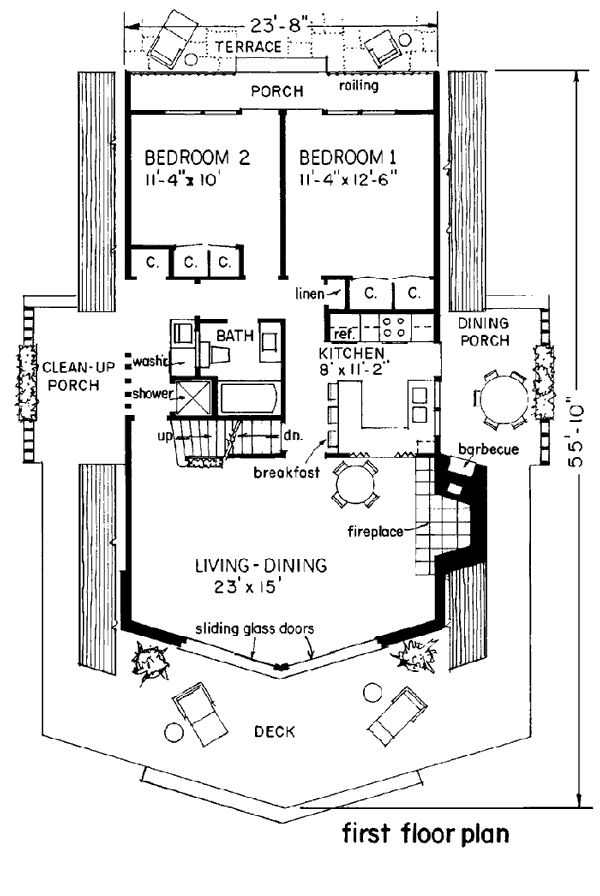 House Plan 43048 Level One