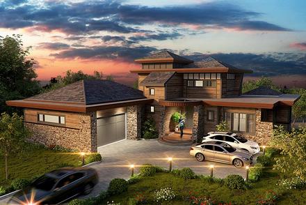 House Plan 43208 Elevation