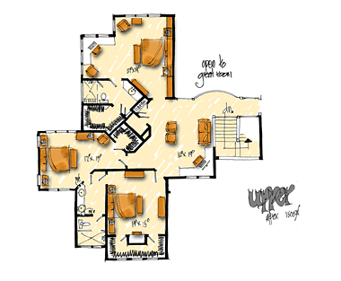 Contemporary Modern Level Two of Plan 43226