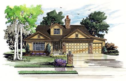 House Plan 43234 Elevation