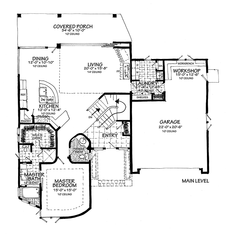 Contemporary Modern Level One of Plan 43239