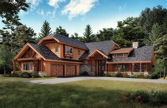 House Plan 43265 Elevation