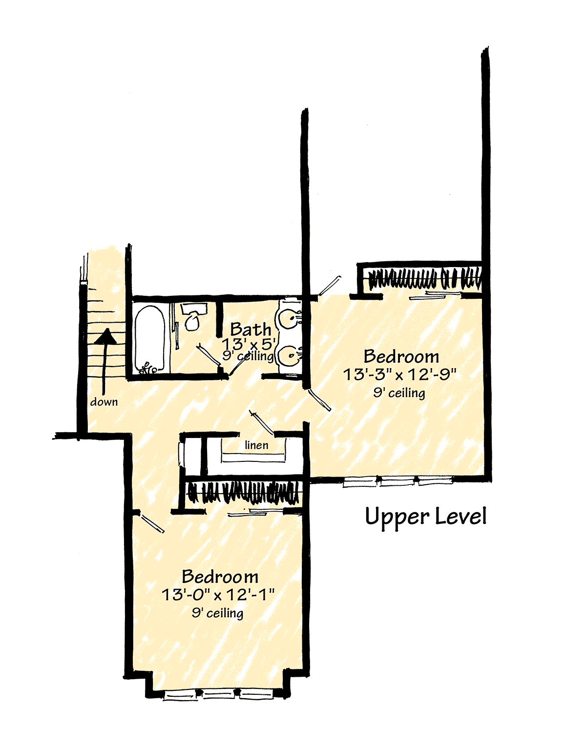 Barndominium Farmhouse Traditional Level Two of Plan 43268