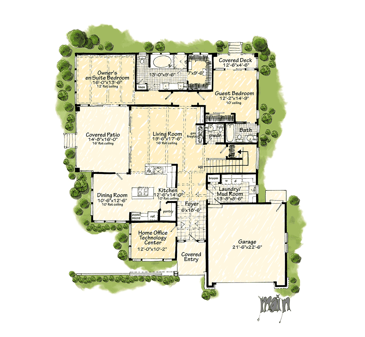 Contemporary Modern Level One of Plan 43269