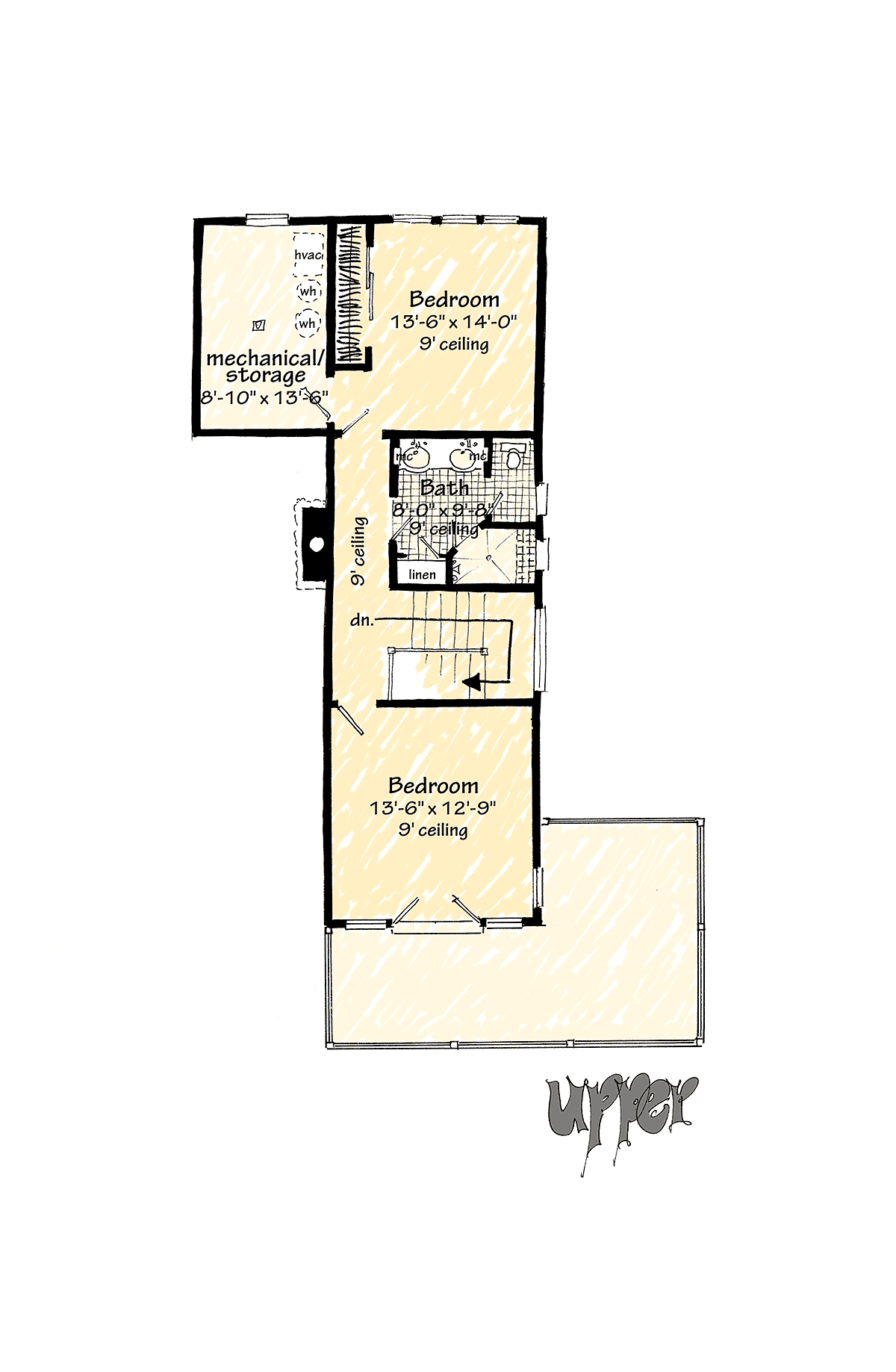 Contemporary Modern Level Two of Plan 43269