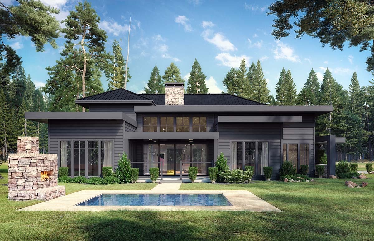 Plan 43269 | Contemporary House Plan With 2760 Sq Ft