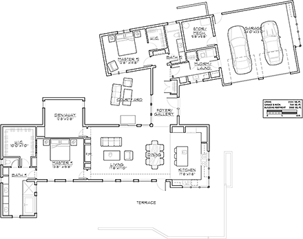 House Plan 43310 First Level Plan