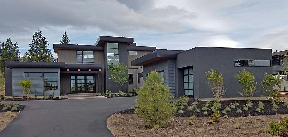 Contemporary, Modern Plan with 3712 Sq. Ft., 4 Bedrooms, 4 Bathrooms, 3 Car Garage Elevation