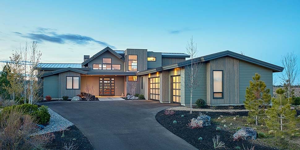 Contemporary, Modern Plan with 3275 Sq. Ft., 5 Bedrooms, 4 Bathrooms, 3 Car Garage Elevation