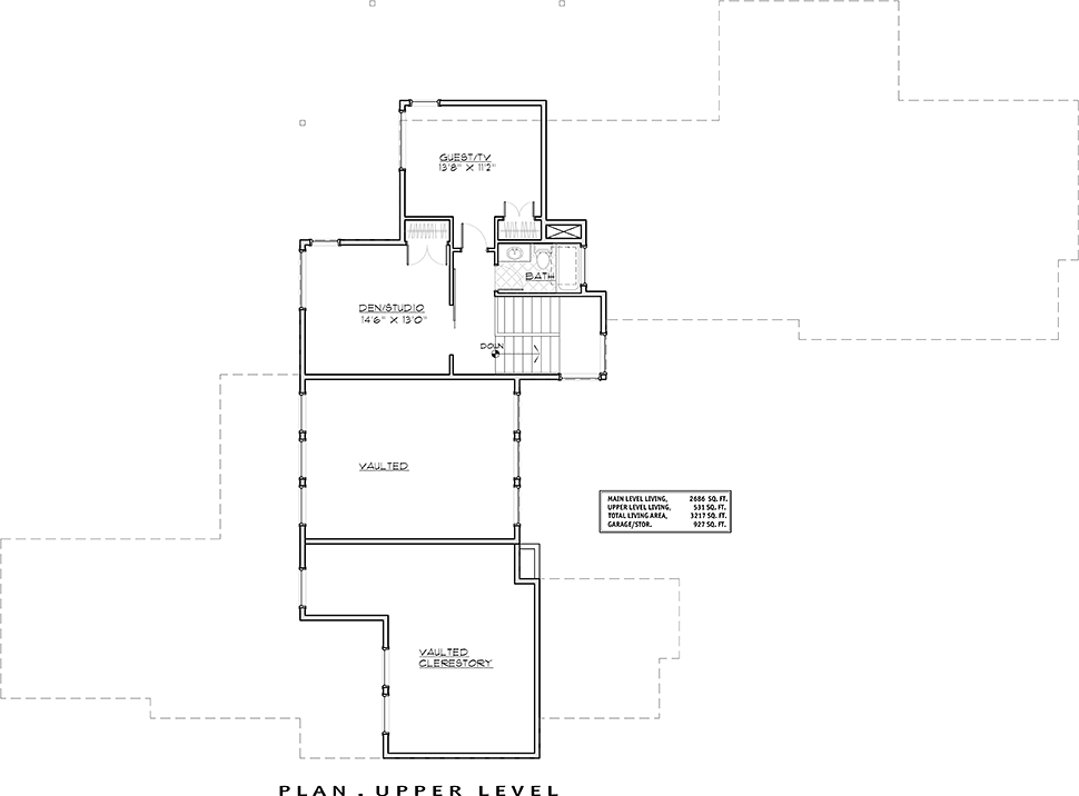 Contemporary Modern Level Two of Plan 43315