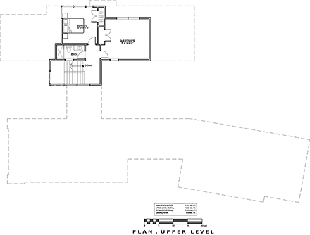 House Plan 43318 Second Level Plan