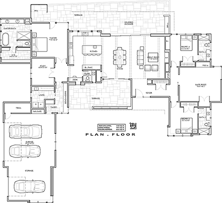 House Plan 43319 First Level Plan