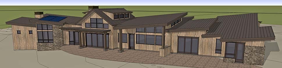 Contemporary, Modern Plan with 4036 Sq. Ft., 3 Bedrooms, 4 Bathrooms, 3 Car Garage Picture 7