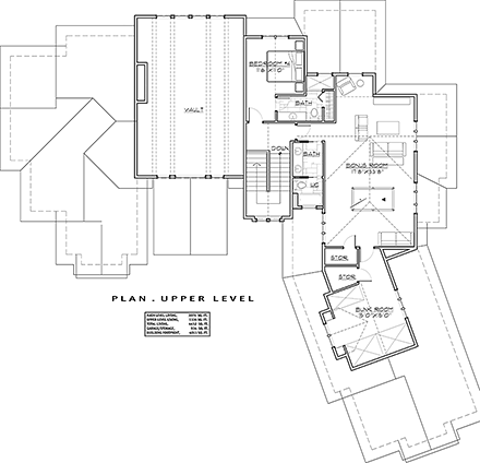 House Plan 43326 Second Level Plan