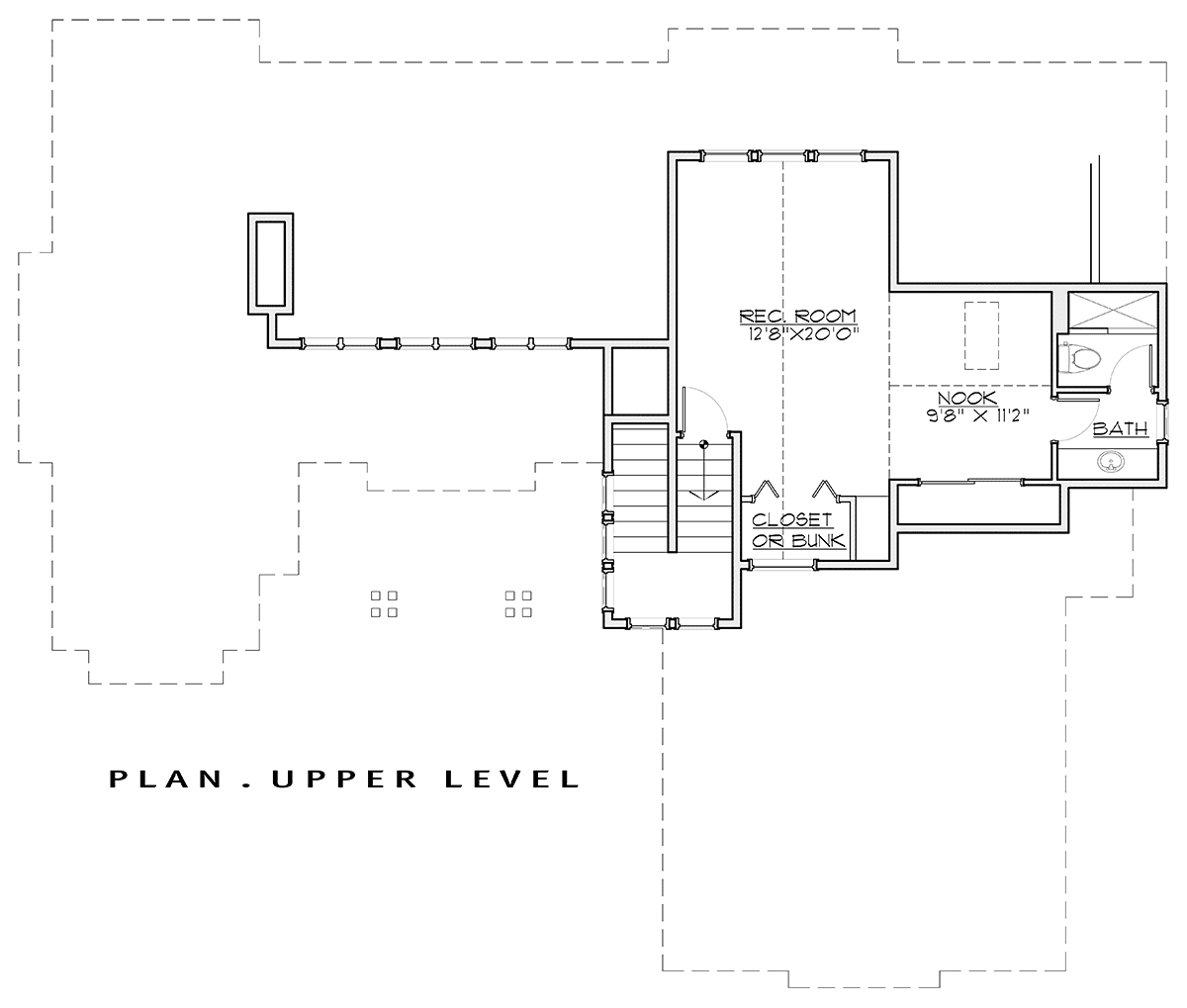 Bungalow Craftsman Level Two of Plan 43328