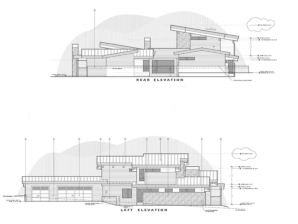 Contemporary, Modern Plan with 4006 Sq. Ft., 4 Bedrooms, 5 Bathrooms, 3 Car Garage Picture 41