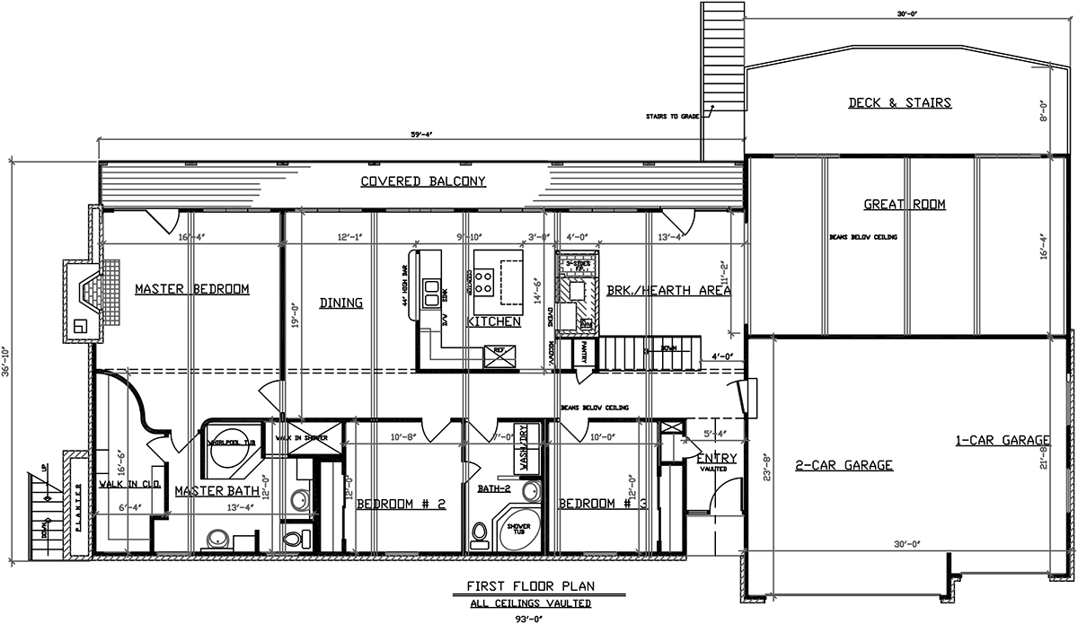 Contemporary Level One of Plan 43414