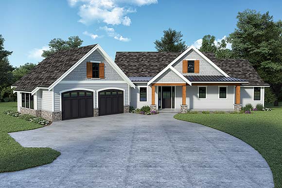 House Plan 43605 Elevation