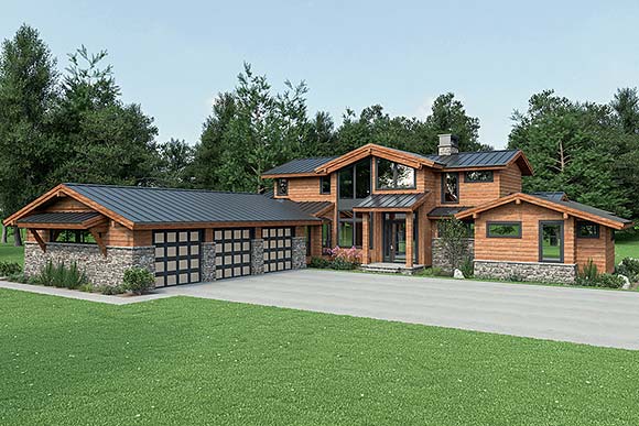 House Plan 43610 Elevation